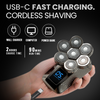 USB-C fast charging - Cordless shaving - Up to 90 mins with 2 hours of charging
