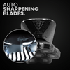 The auto-sharpening blades ensure a close and smooth shave.