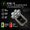 Viper Shaver has long battery life. USBC charging. 2 hours fast charging and last for 90 mins
